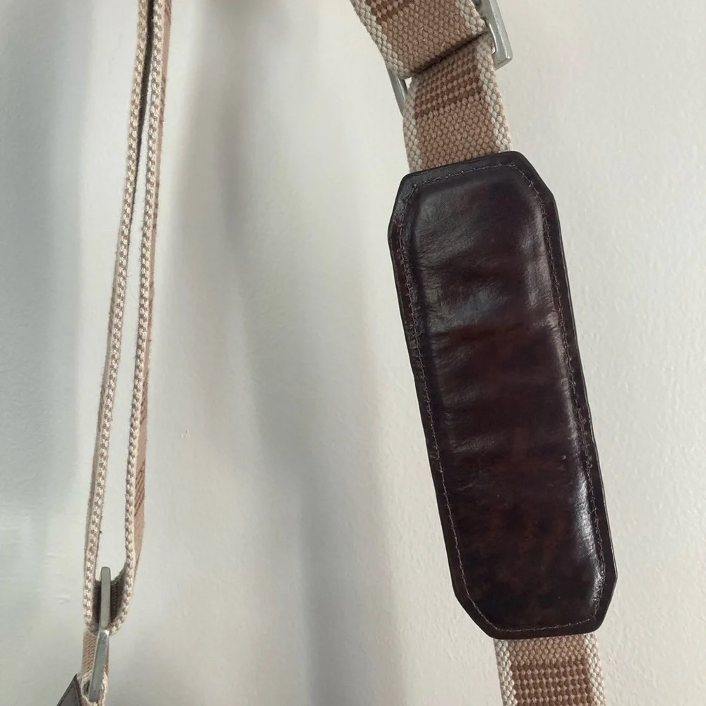 Leather Trim Laptop Bag by Hidesign
